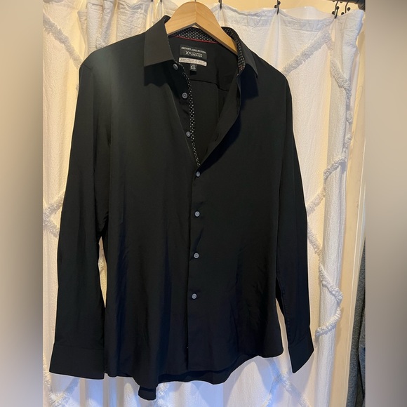 Report Collection Black Button Up Shirt - Picture 3 of 10